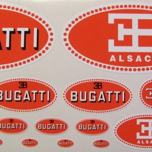 Autocollants Bugatti différentes tailles