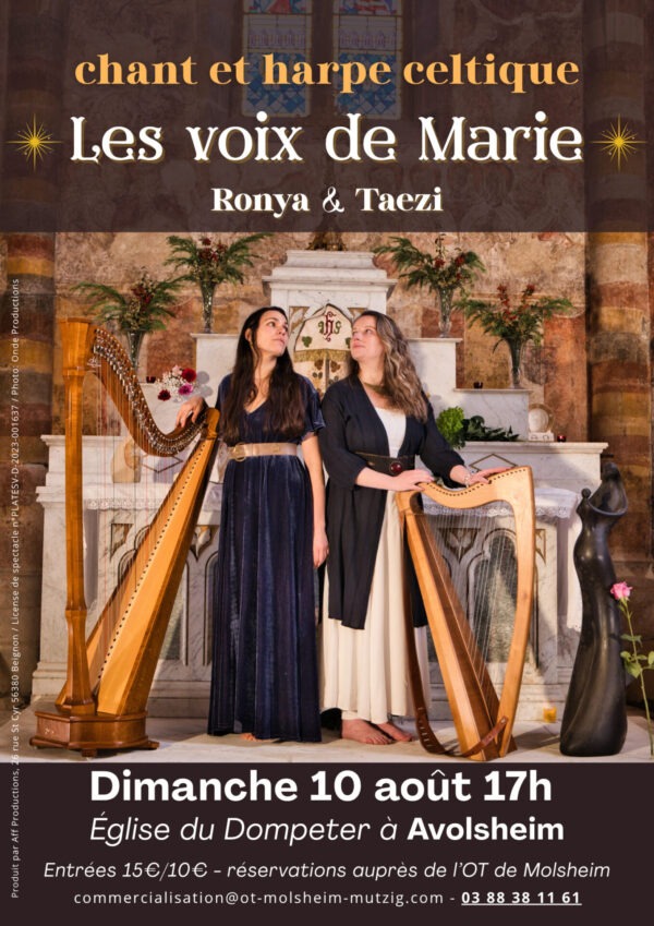 Concert harpe et chant celtique Avoolsheim