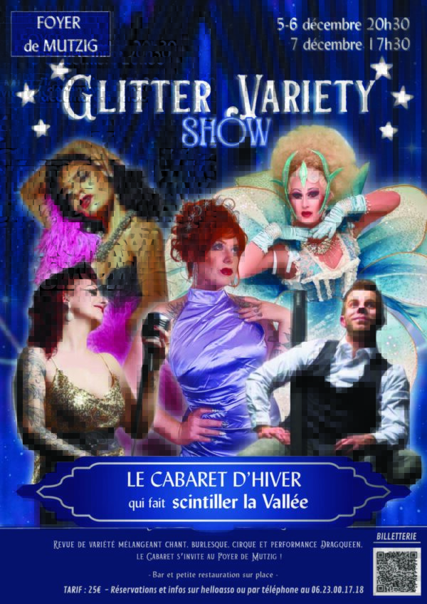 Glitter variety show 5-6 et 7 décembre à Mutzig